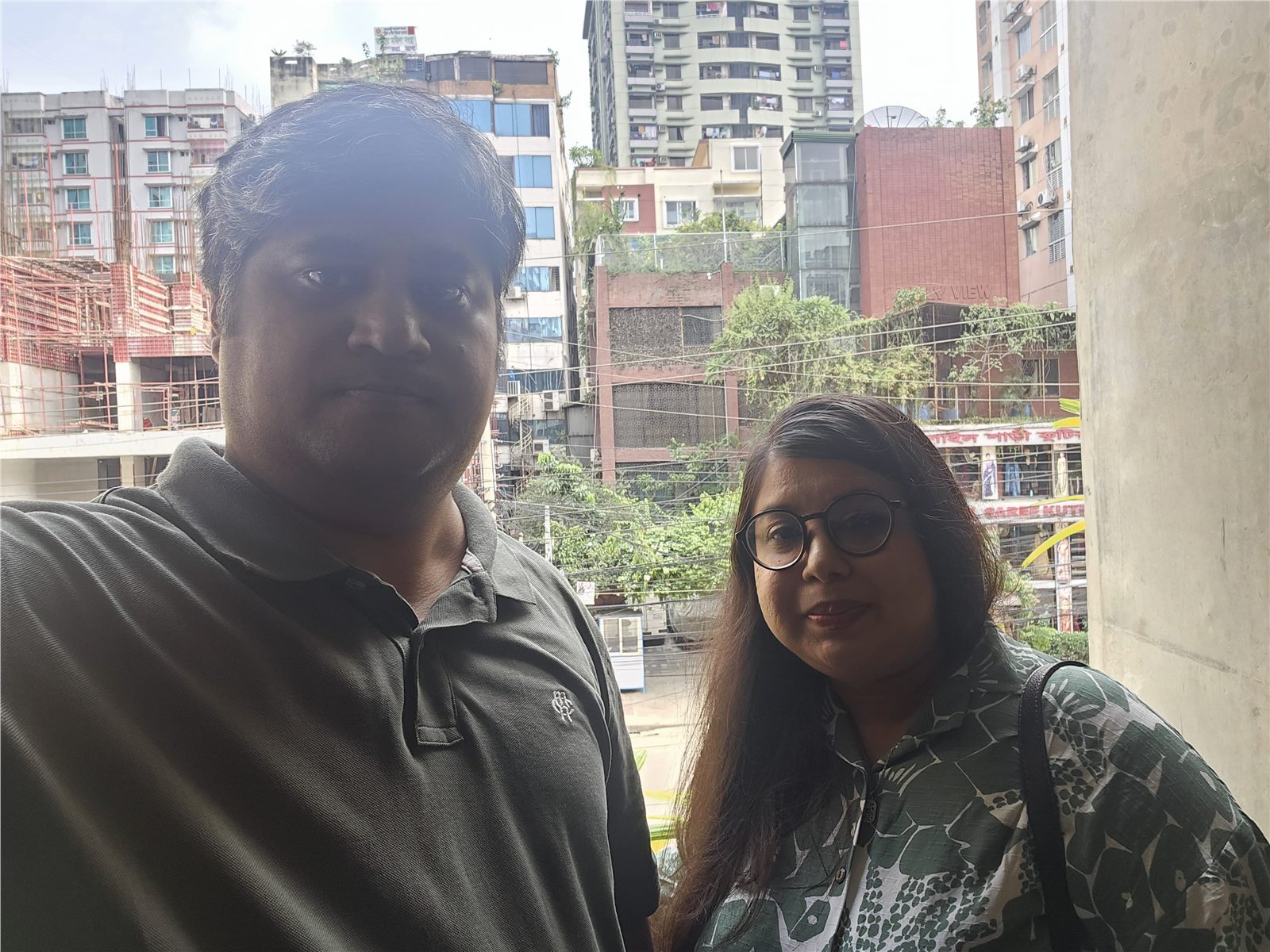 Mahbub Ashrafi and Sarah together near Bailey Road